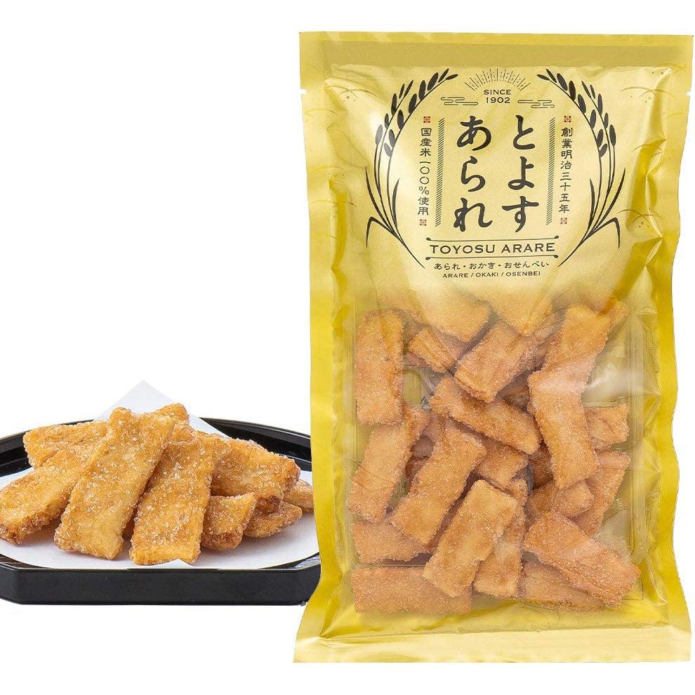 Toyosu Arare Zarame Sugar Coated Japanese Rice Crackers 65g (Pack of 3)