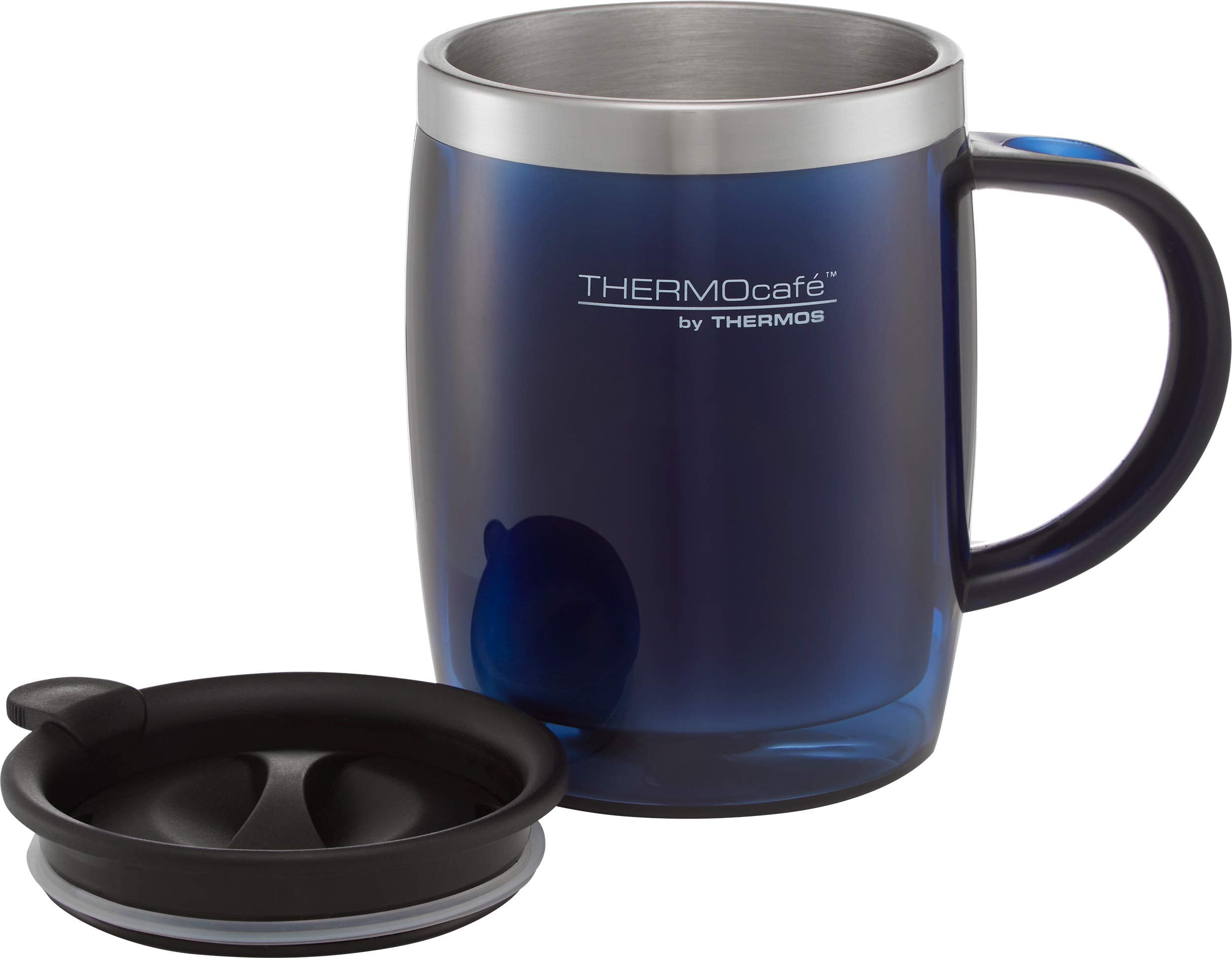 Thermos Thermocafe 450ml Desk Mug in Translucent Midnight Blue