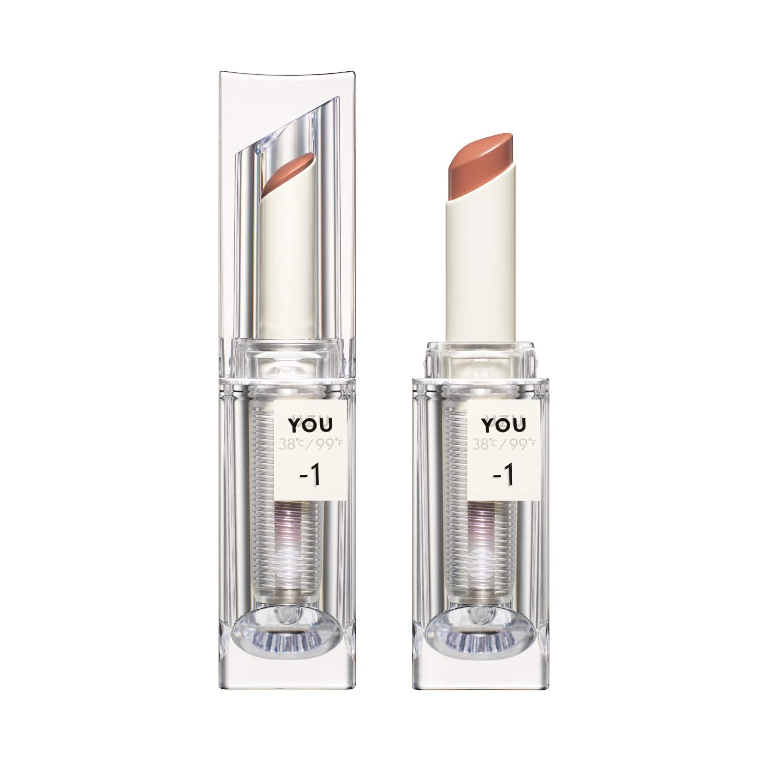 Use Uzu 38°C Coral Beige Semi-Matte Lipstick - Hypoallergenic Fragrance-Free