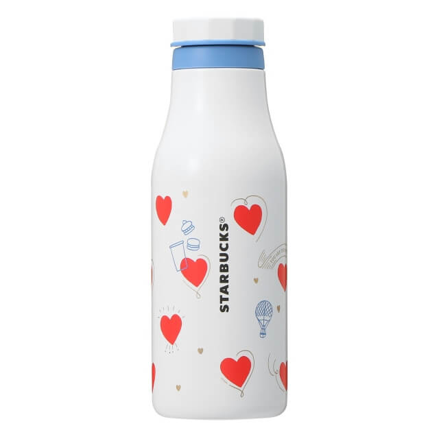 Starbucks Valentine 2022 Stainless Steel Logo Bottle 473ml - Japanese Starbucks Bottles