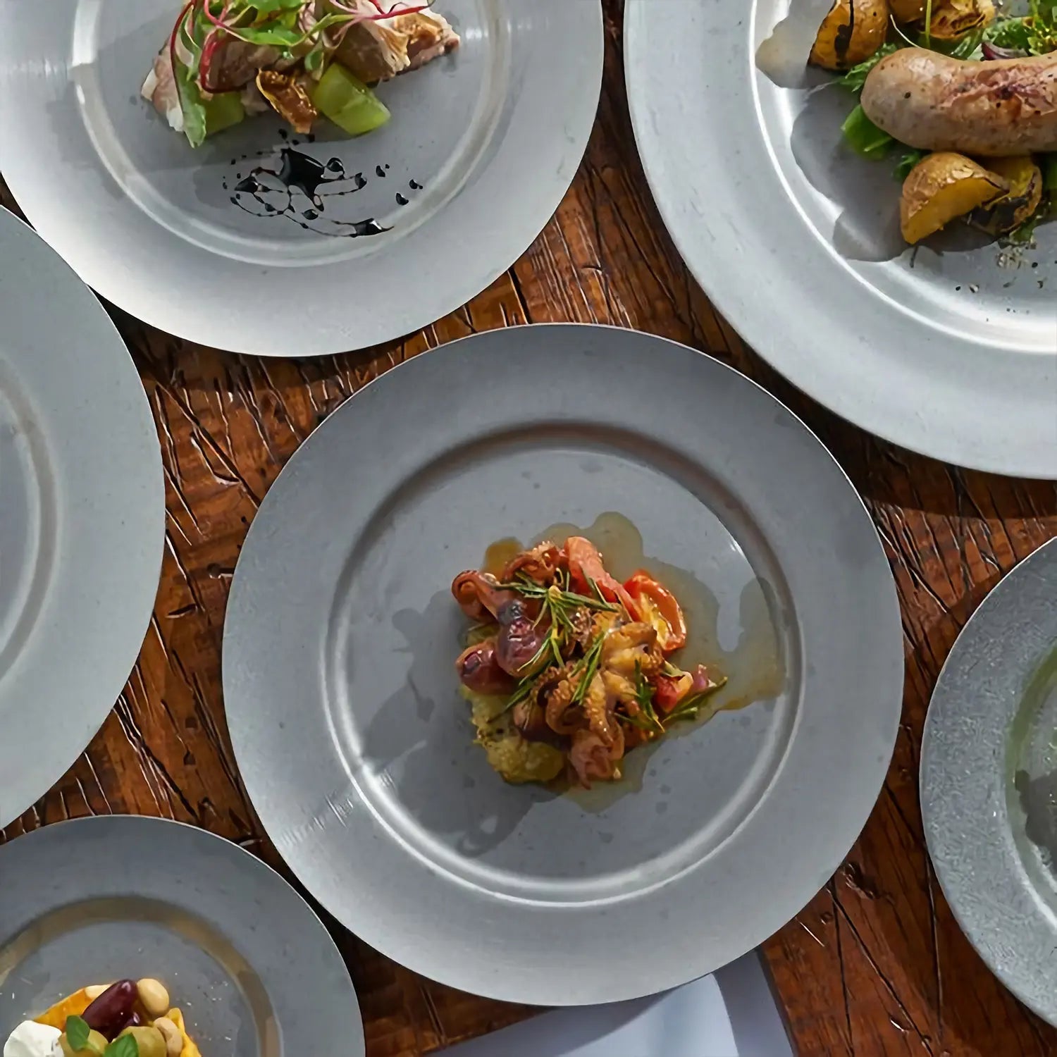 Aoyoshi Vintage Inox Stainless Steel Round Plate 213Mm Japan - YOYO JAPAN