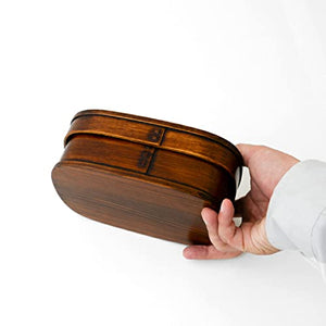 Ruozhao Wakacho Bento Box Brown 19X12.5X6.8Cm Japan - YOYO JAPAN