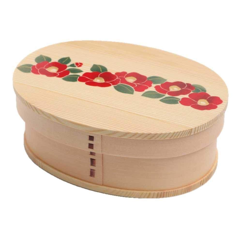 Ruozhao Japan Wakacho Magewappa Bento Box Camellia 8 - YOYO JAPAN