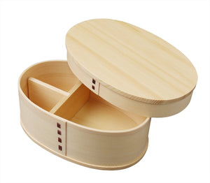 Ruozhao Wakacho Magewappa Oval Natural Lunch Box Wp01W - Made In Japan - YOYO JAPAN