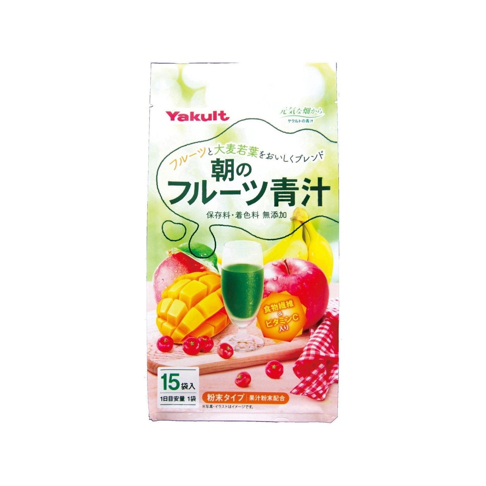 Yakult Fruit-Based Green Juice Nutritious Health Drink 15 Sticks