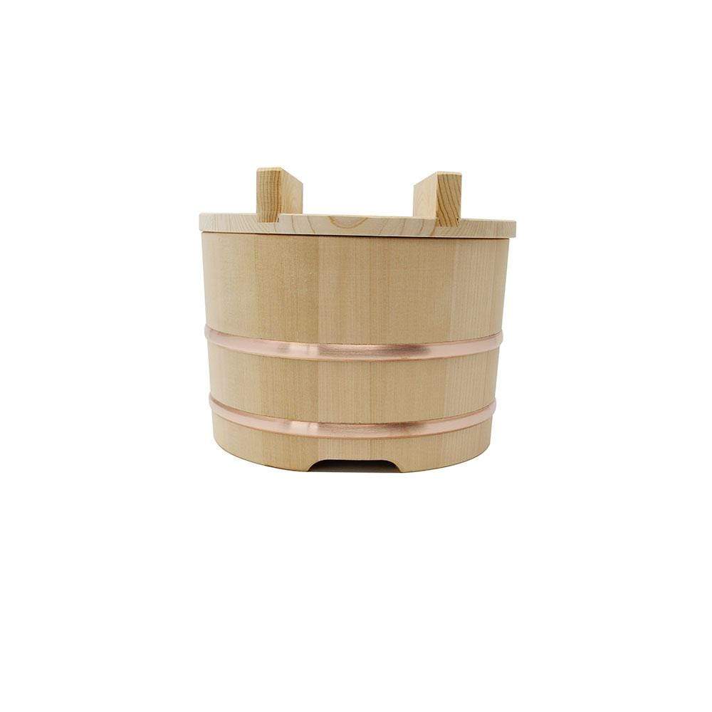 Yamacoh Ohitsu Japanese Sawara Wooden Rice Container 24Cm Nosebitsu