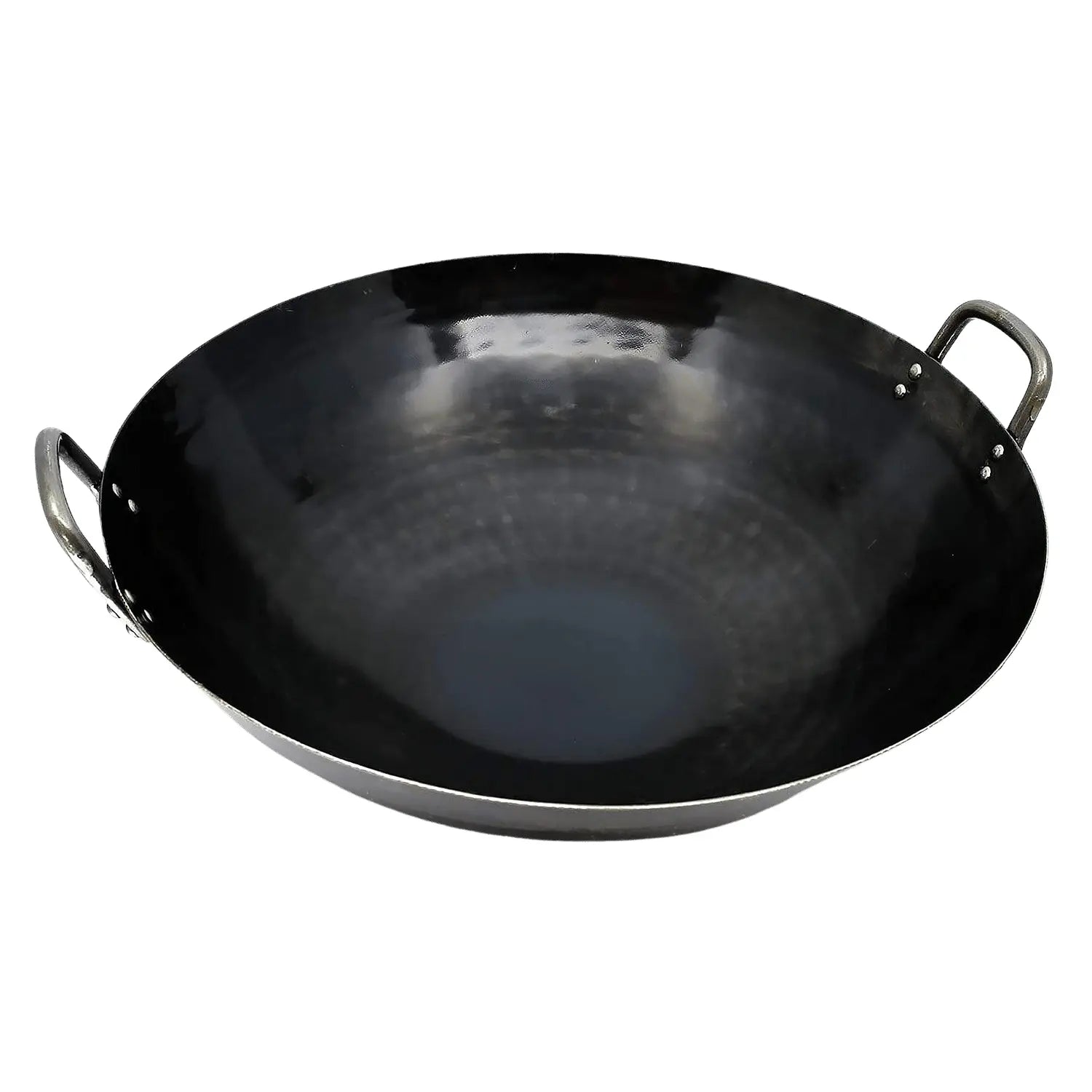 Yamada Japan Hammered Iron Double-Handle Deep Wok (1.2Mm Thickness) 36Cm