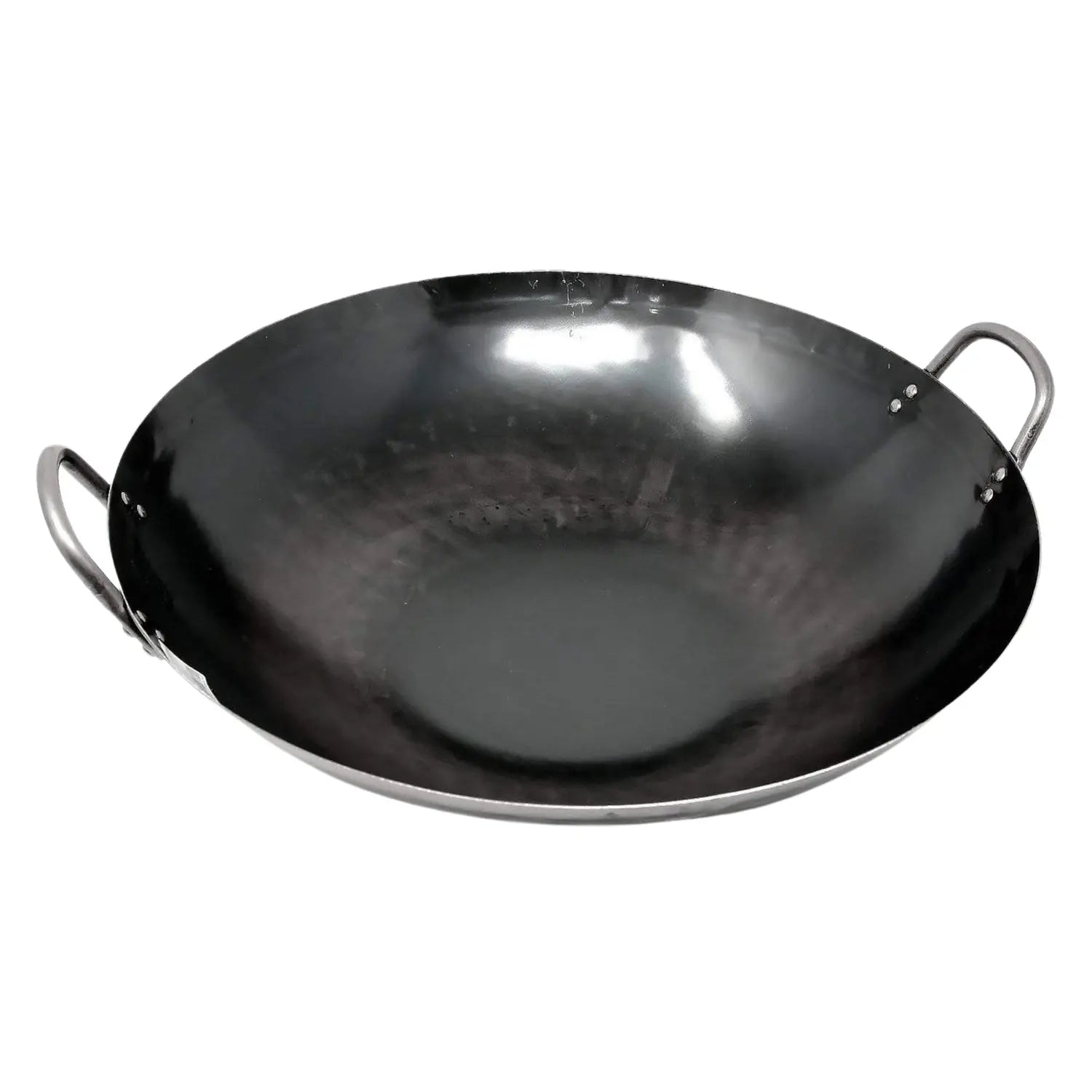 Yamada Hammered Iron Double-Handle Wok (1.2Mm Thickness) 33cm