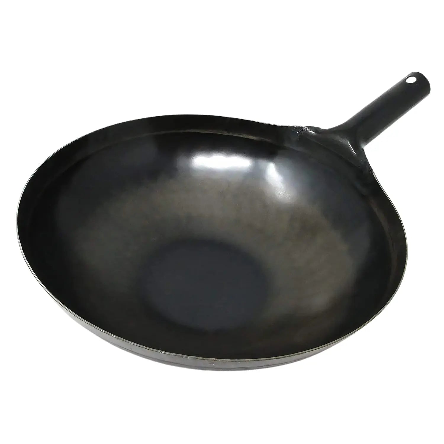 Yamada Hammered Iron Round Bottom Wok (1.2Mm Thickness) 24cm - Unseasoned