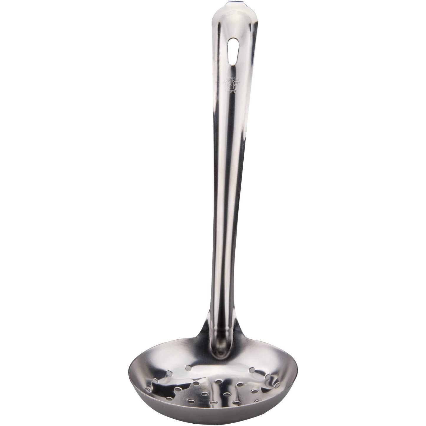 Stainless Steel Metal Soup Ladle with Straining Holes (3 Sizes)