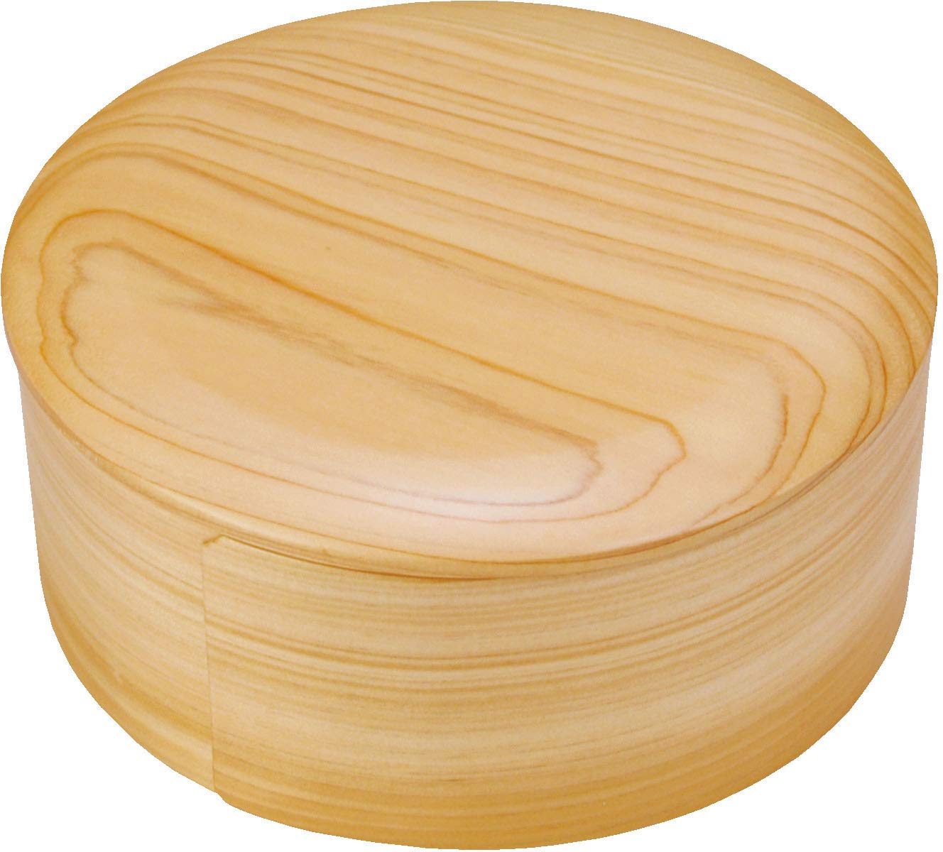 Yamaco Japanese Bento Box Hinoki Wappa Round Shape Natural Made In Japan 790487