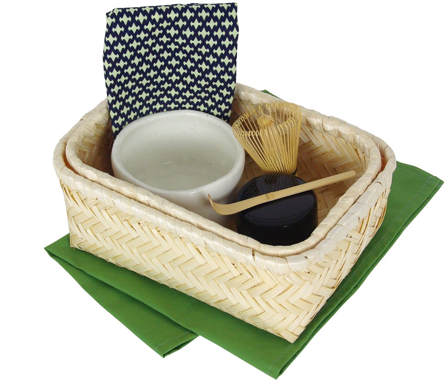 Yamako Matcha Set Shirashino Bowl 80616 Japan 14X20X8.5Cm