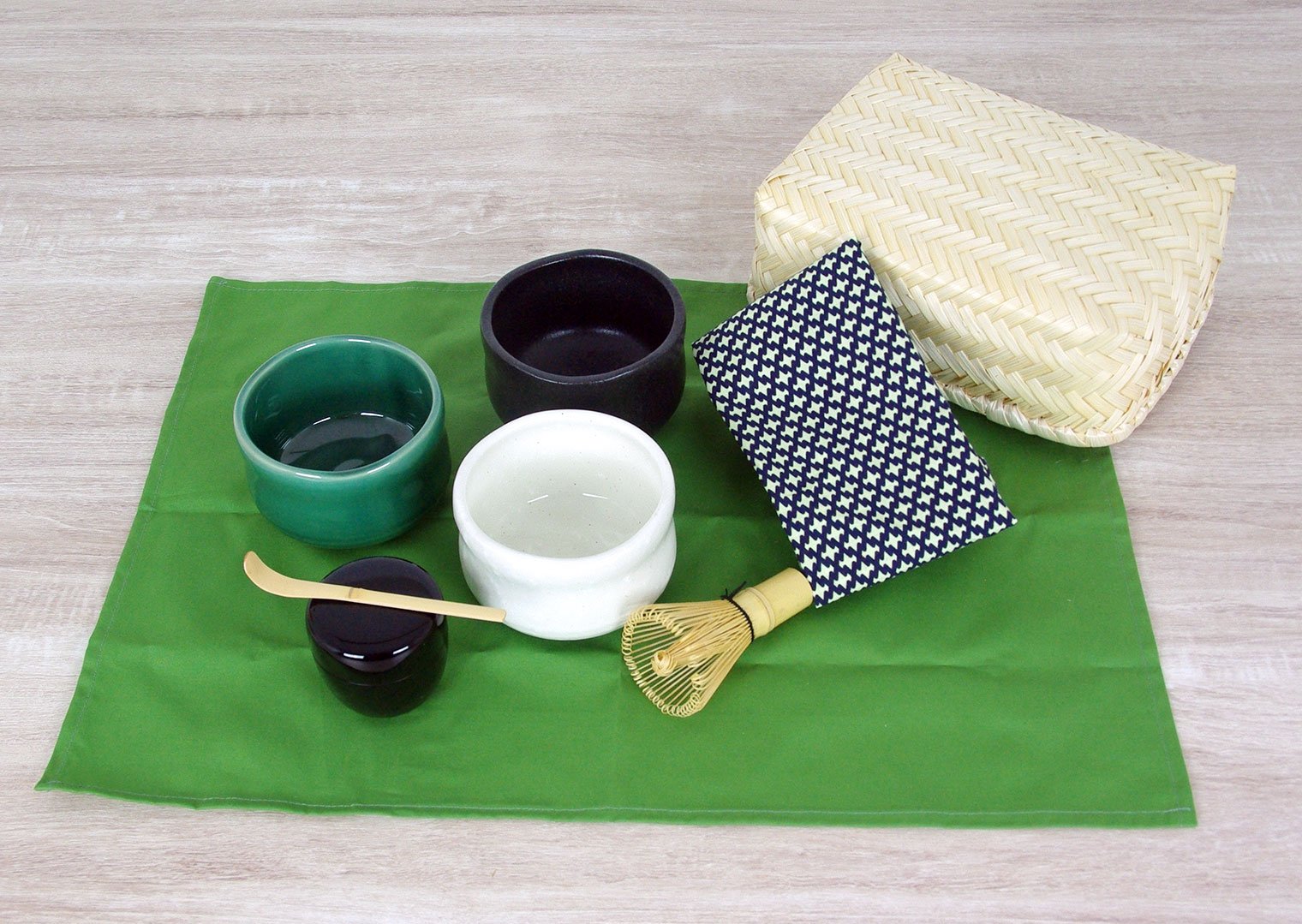 Yamako Matcha Set Shirashino Bowl 80616 Japan 14X20X8.5Cm