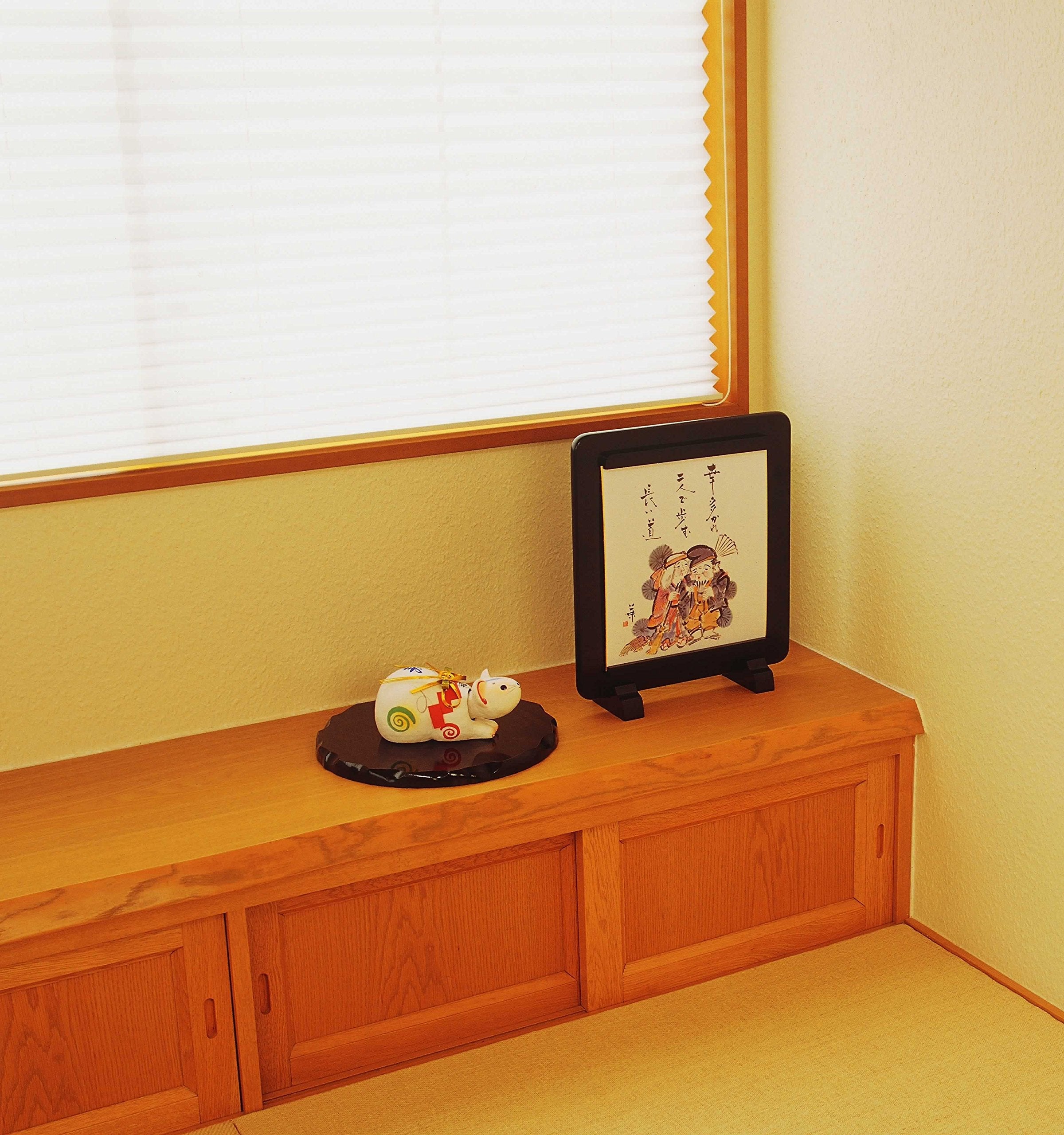 Yamaya Lacquerware Wooden Flower Stand Round No. 7 Rosewood Tone Japan Domestic Interior Doll Stand Gift Stylish Japanese Room Tokonoma Respect Aged Day Mother Father