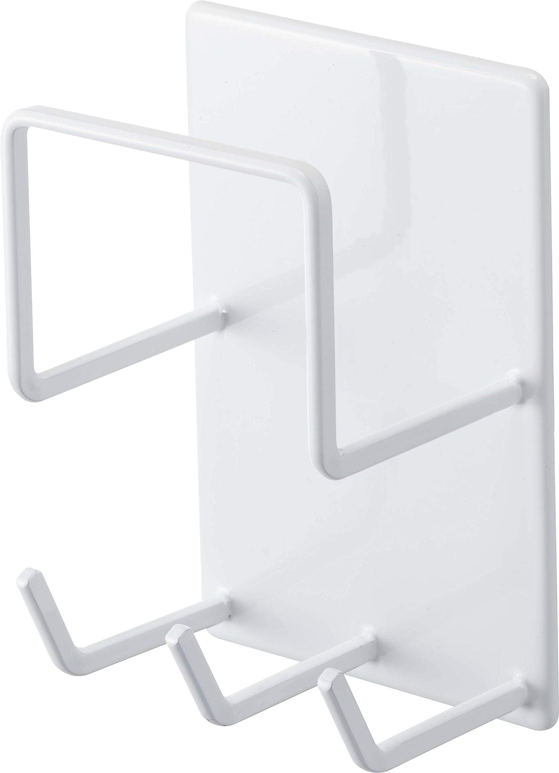 Yamazaki Industrial Japan 4976 White Magnetic Bathroom Cleaning Tool Holder 8X6X12Cm Tower Rack