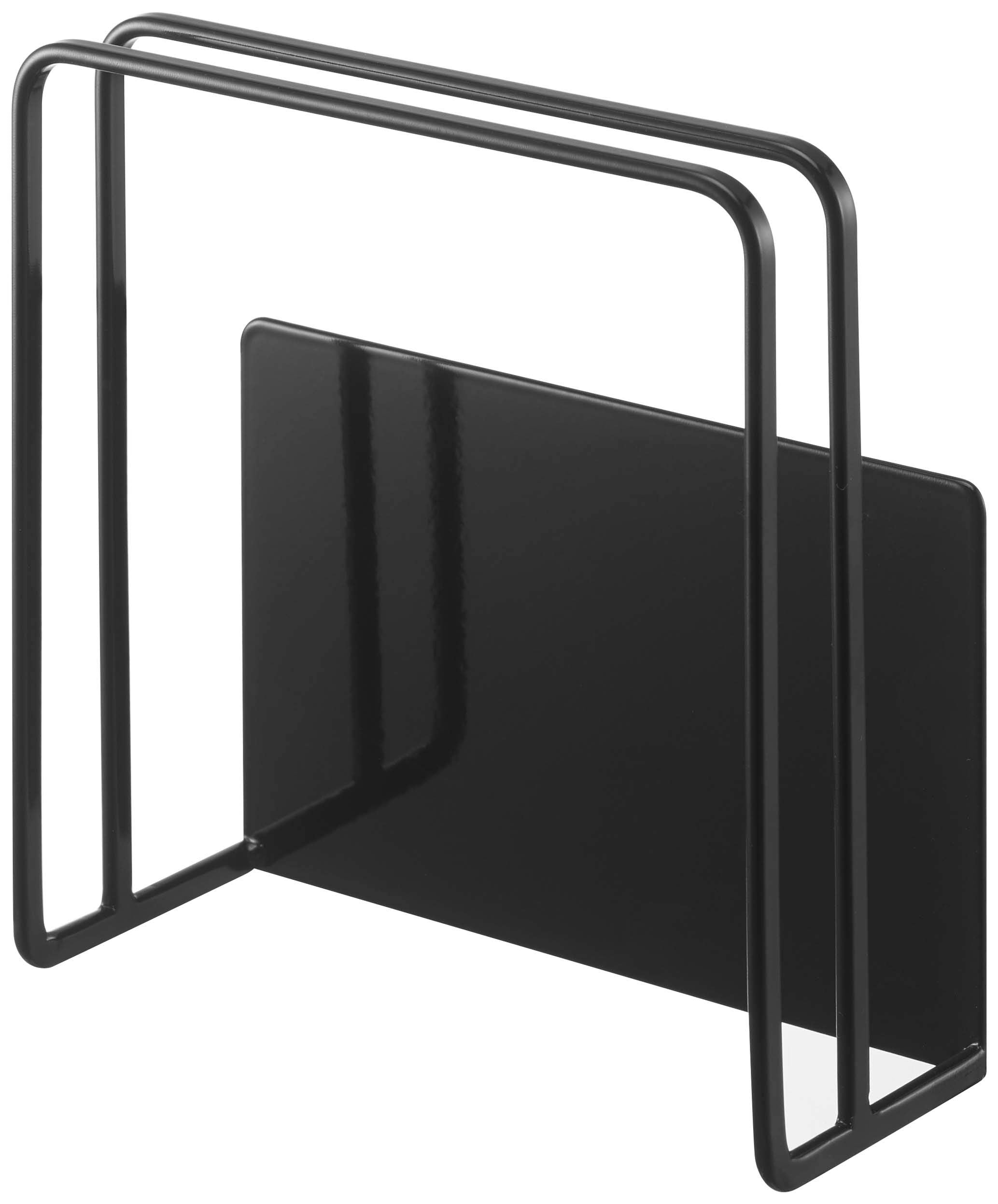 Yamazaki 5139 Magnetic Cutting Board Stand Japan - Black 13.5X5.5X14Cm Tower Floating Storage Easy Install