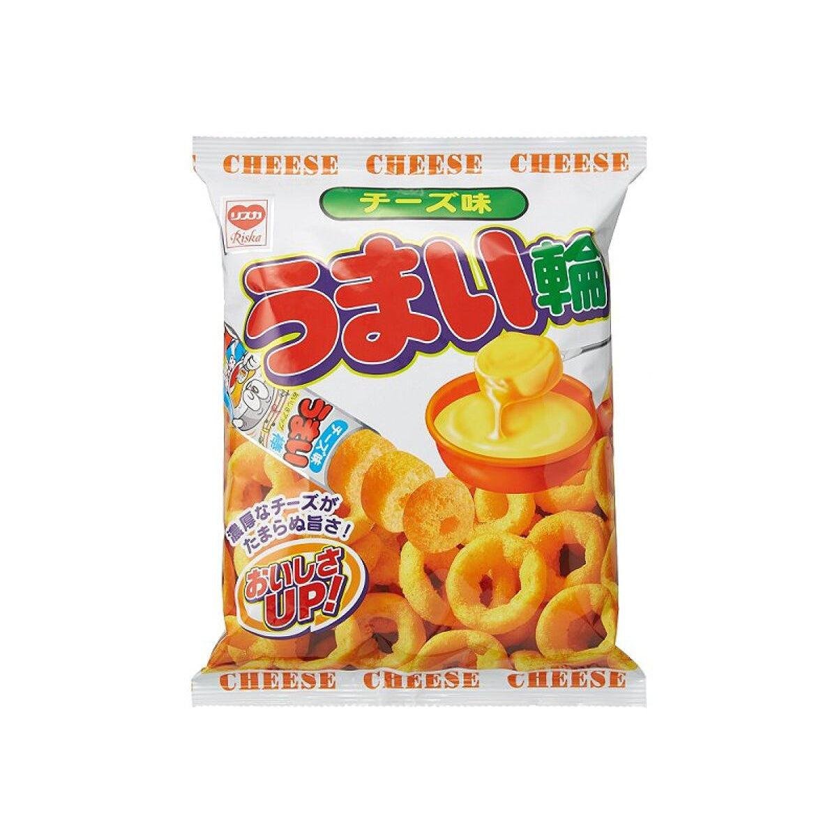 Yaokin Umaiwa Cheese Flavored Corn Puff Rings 75g (Pack of 3)