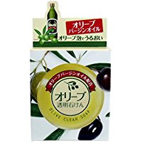 Yuze Olive Transparent Soap Ex 90g - Japanese Olive Oil Cleansing Soap - Moisturizing Soap