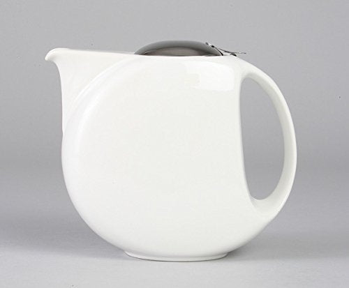 Zero Japan White Bbn-71 1300Cc Moon Teapot - Made In Japan