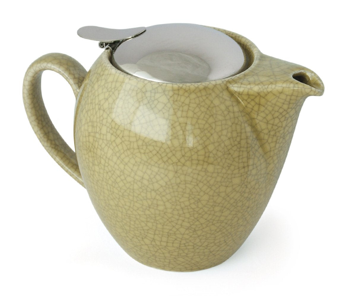 Zero Japan Universal Teapot For 4 People - Crackle Colors (Sky Crackle Yellow) - Made In Japan