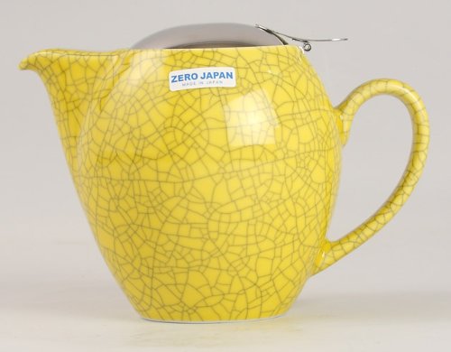 Zero Japan Universal Teapot For 4 People - Crackle Colors (Sky Crackle Yellow) - Made In Japan