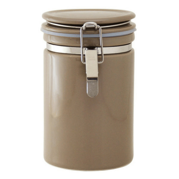 Zero Japan Mino Ware Ceramic Coffee Canister 150/200 Brown - Coffee 200 (Height: 160mm)