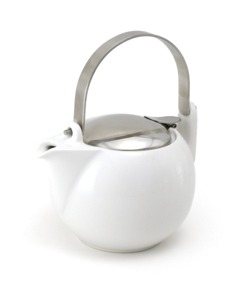 Zero Japan Persimmon Teapot Sbbn-56 White 110X152Xh164Mm - Made In Japan