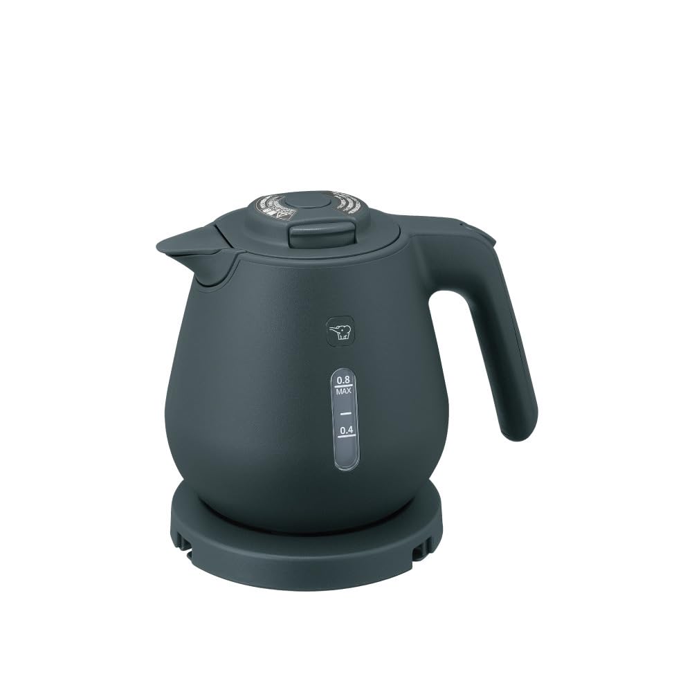 Zojirushi 0.8L High-Power 1300W Slate Black Electric Kettle Fast & Safe