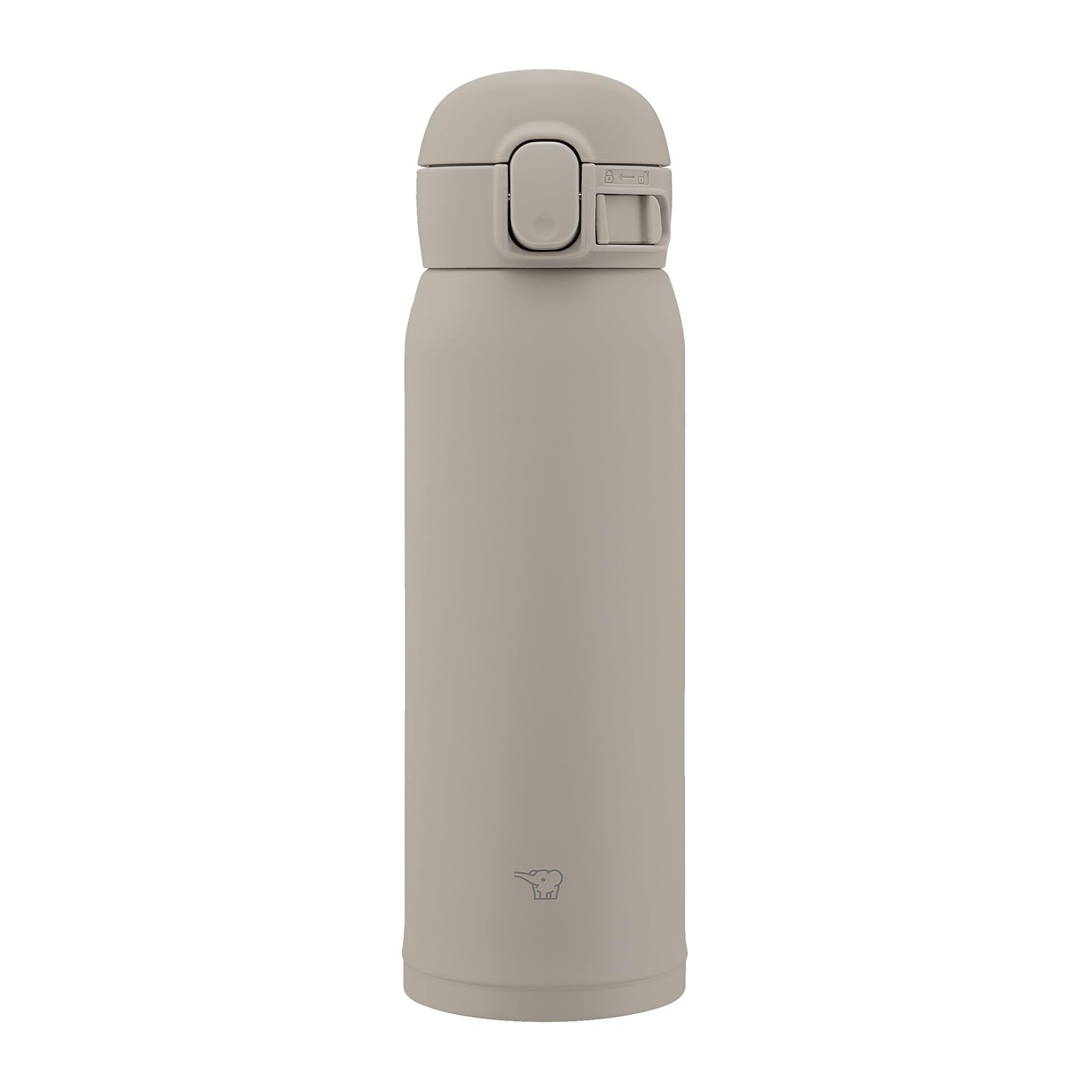 Zojirushi 480ml Stainless Steel Water Bottle - Easy Wash Seamless Cap Gray Sm-Ws48-Hm