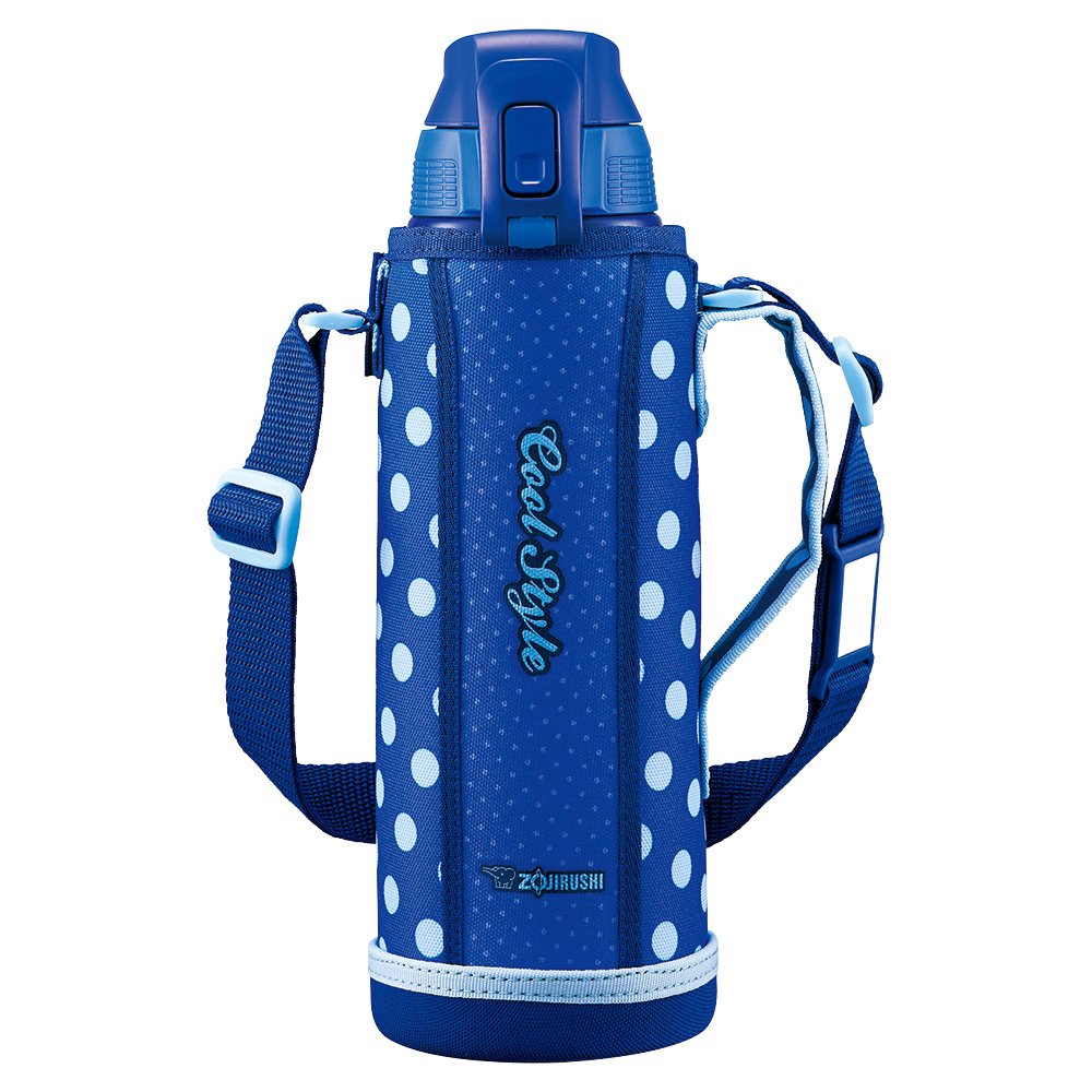 Zojirushi Cool Sports Direct Drinking Water Bottle 1.0L Blue Dot Sd-Fa10-Az