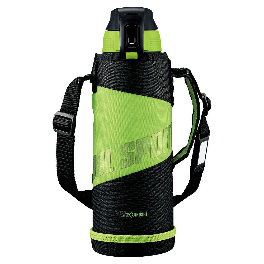 Zojirushi 1.0L Green Black Cool Sports Water Bottle Direct Drinking - SD-FA10-BG