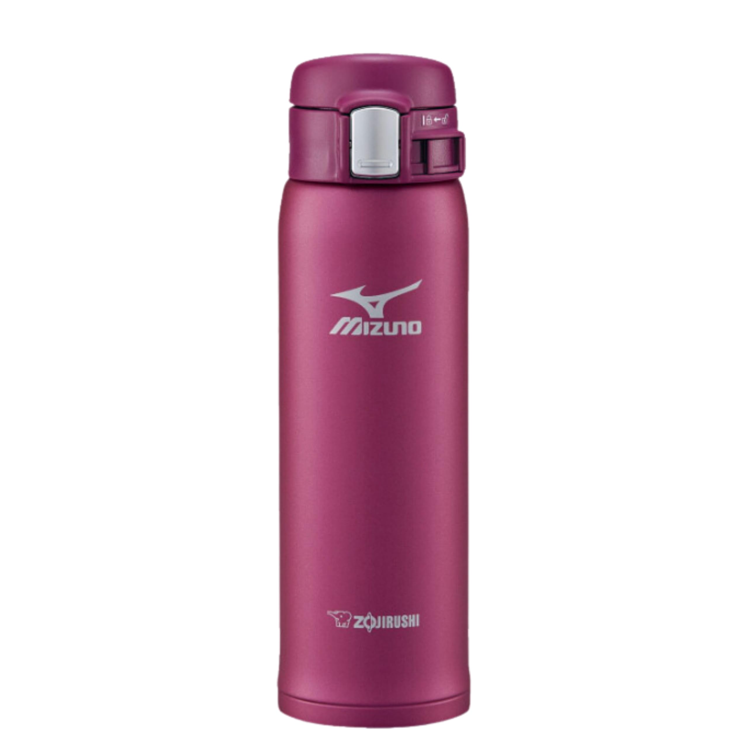 Zojirushi Mizuno Model 480ml Direct Drinking Lightweight Stainless Steel Water Bottle Wine Red