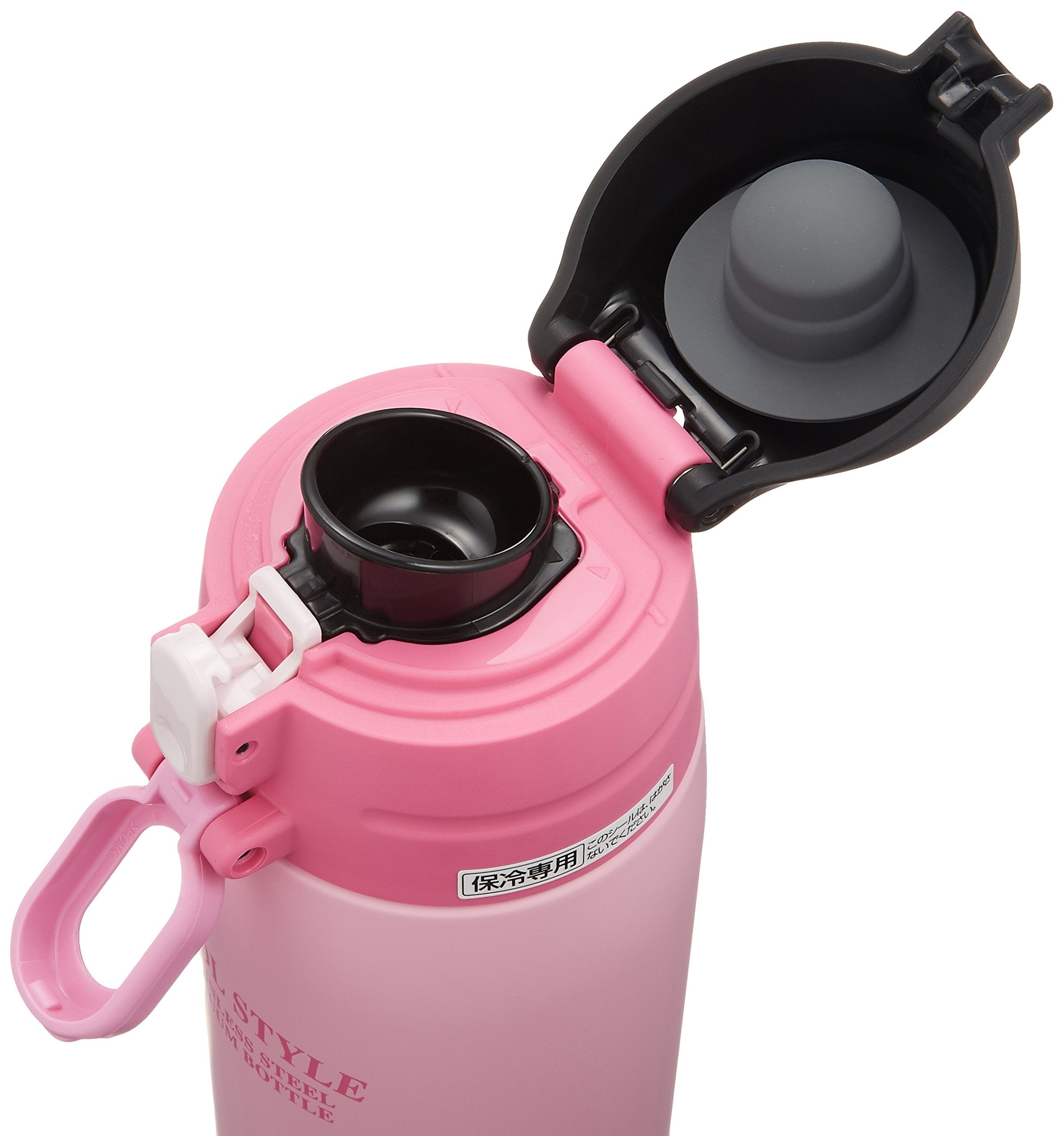 Zojirushi 0.8L Stainless Steel Water Bottle in Pink Black Direct Drinking SD-JK08-BP Model