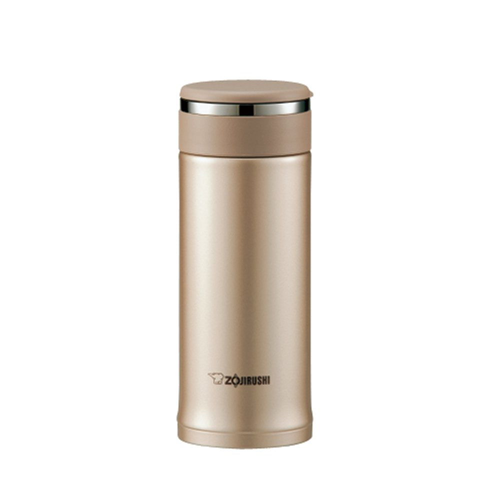 Zojirushi Cinnamon Gold Stainless Steel Water Bottle 360Ml -Direct Drinking Mug SM-JD36-NL