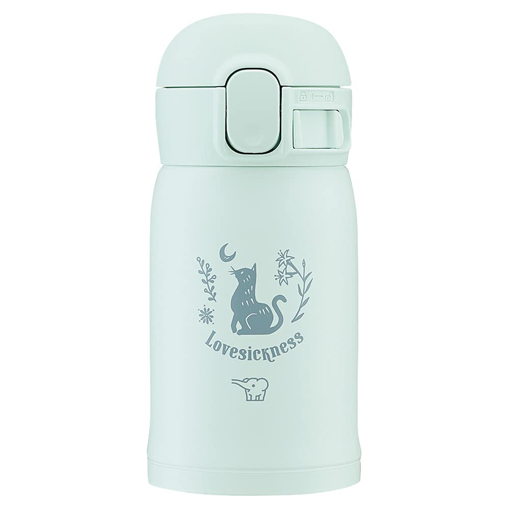 Zojirushi 0.24L Watery Green One-Touch Stainless Steel Water Bottle Seamless Mug