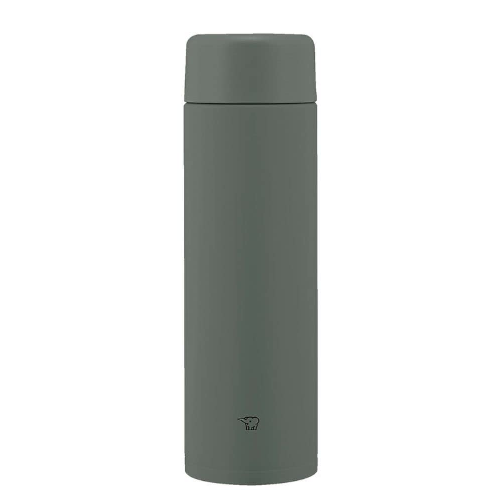 Zojirushi Stainless Steel 600ml Water Bottle Large Capacity Easy Clean Forest Gray