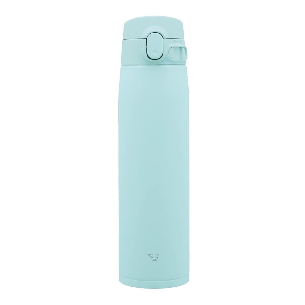 Zojirushi Large Capacity Stainless Steel Water Bottle Easy Clean Mint Blue 720ml