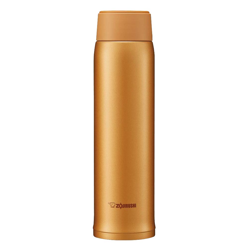 Zojirushi Stainless Steel Water Bottle - 600ml Lightweight Hot/Cold Insulation Honey Gold