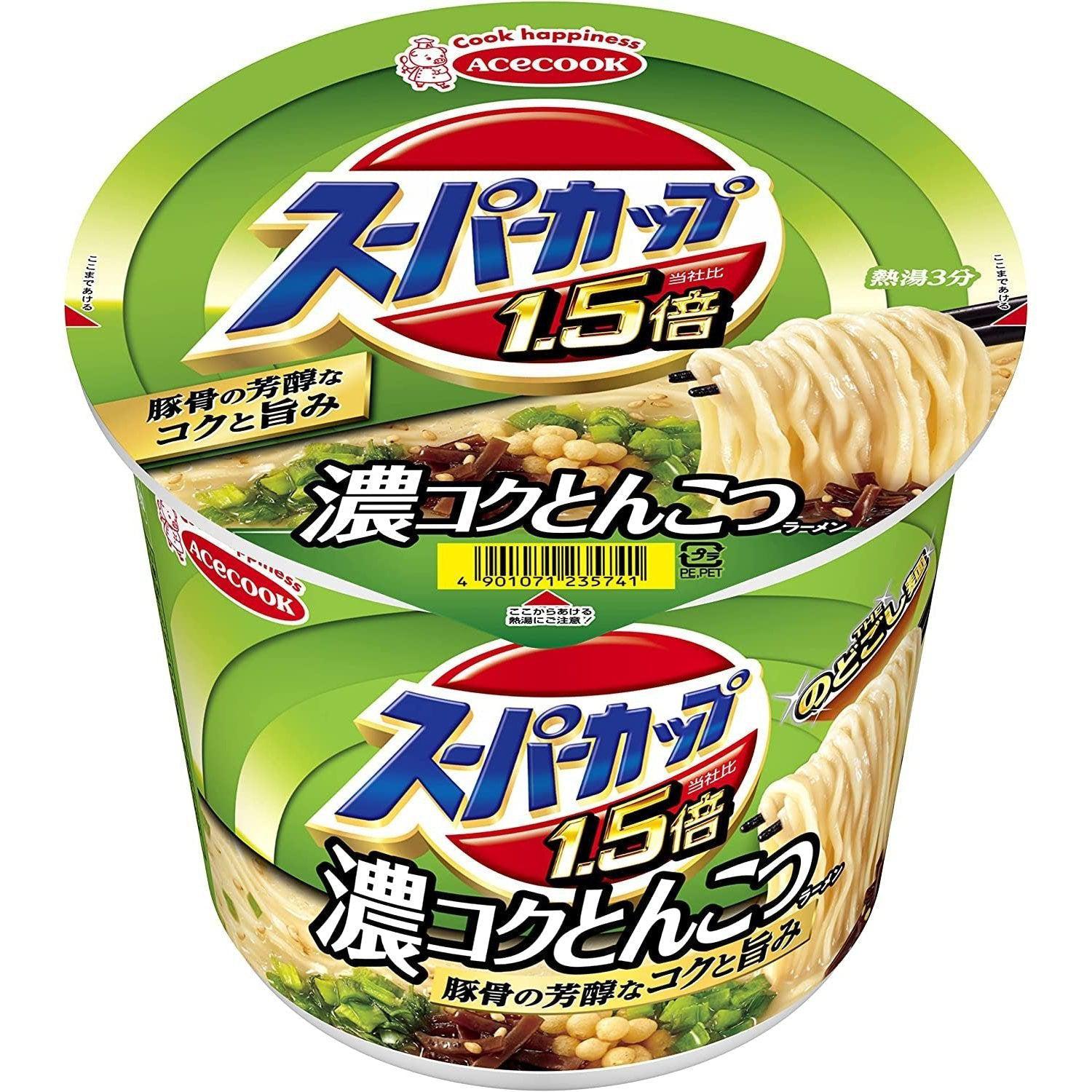 Acecook Supercup Tonkotsu Ramen Instant Noodles 111g (Pack of 3)