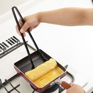 Akebono 3 In 1 Tamagoyaki Omelette Turner Tongs Black Japan