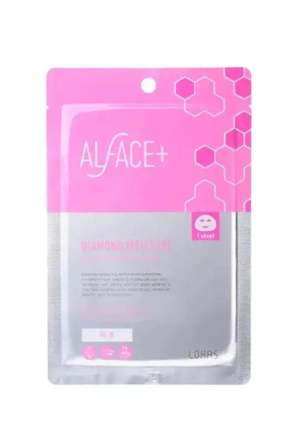 Alface Aqua Moisture Sheet Mask Diamond Moisture 5-Sheet Box - Mask For Dry & Sensitive Skin - YOYO JAPAN