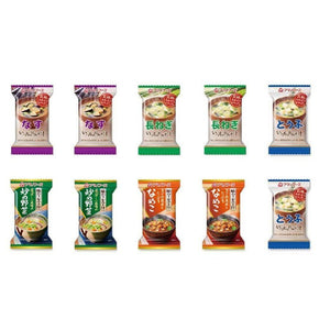Amano Foods Freeze Dried Japanese Miso Soup Assortment II 10 Servings