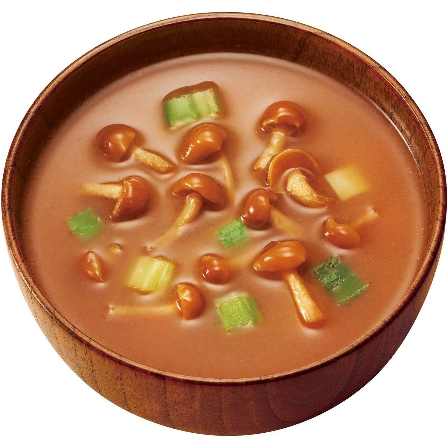 Amano Foods Freeze Dried Red Miso Soup with Nameko Mushroom 28.5g (Pack of 6) - YOYO JAPAN