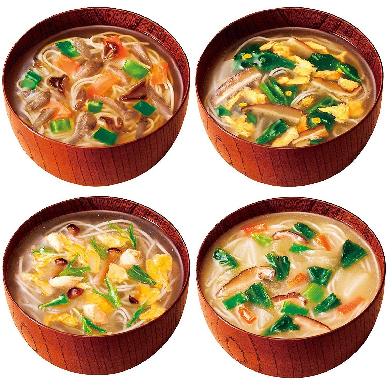 Amano Foods Nyumen Freeze-Dried Somen Noodles in Hot Soup 4 Servings - YOYO JAPAN
