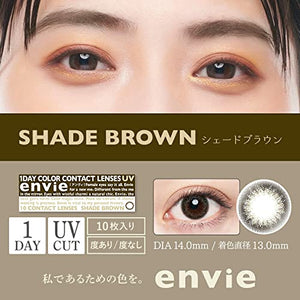 Ambi Envie 1Day Brown Shade - 4.50 10 Pieces 1 Box - Made In Japan