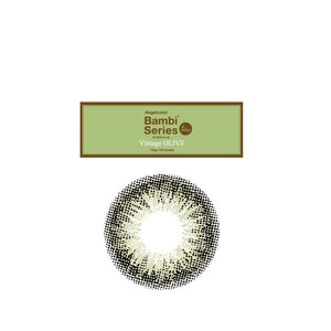 Angelcolor1Day Bambi Series 10Pcs Vintage Olive Japan - 1.75