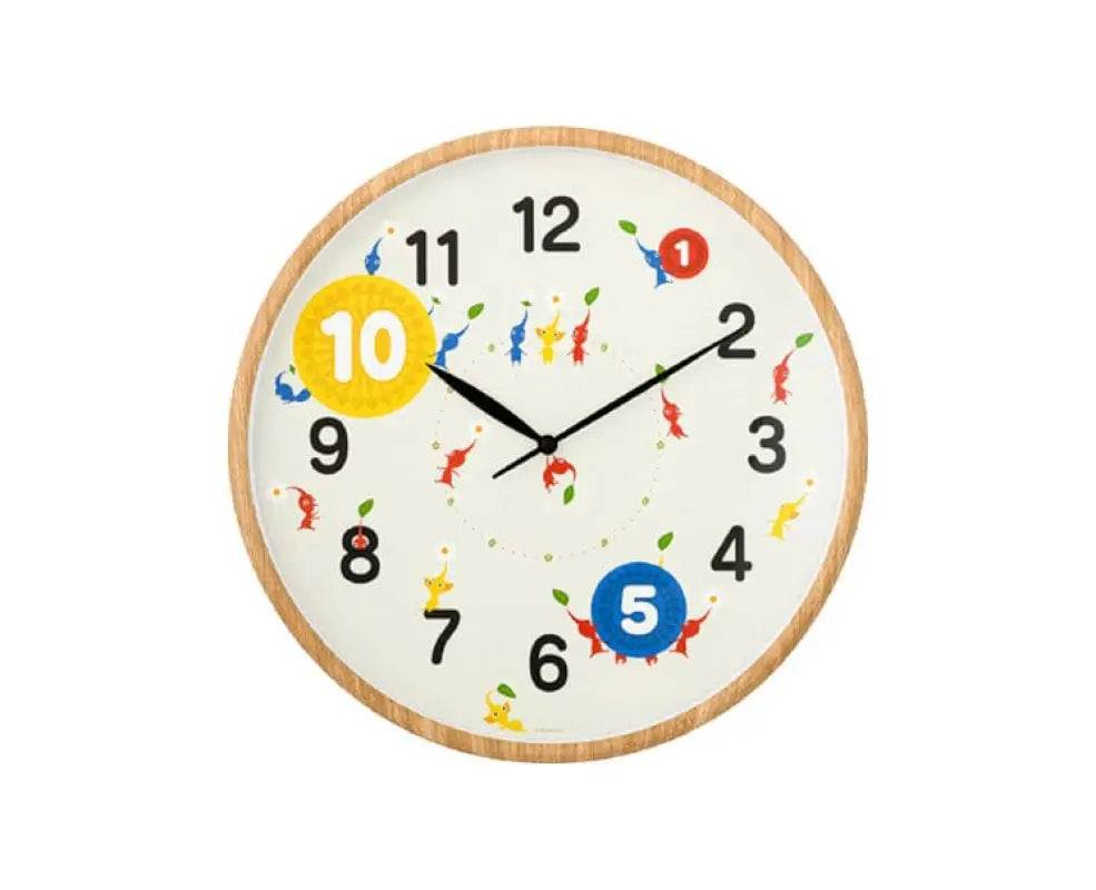 Nintendo Pikmin Clock, 33cm, vibrant design, ideal for fan collections