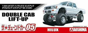 Aoshima 1/24 Toyota Ln107 Hilux Pickup Double Cab Lift Up 1994 Plastic Model Kit