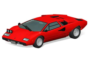 Aoshima 1/32 Lamborghini Countach Lp400 Red Snap Kit Plastic Model Japan