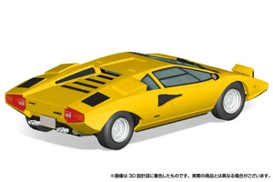 Aoshima 1/32 Lamborghini Countach Lp400 Yellow Plastic Model Kit 20 - B Japan